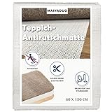 Teppich Antirutschmatte 60 x 150 cm Premium Teppichunterlage rutschfest...