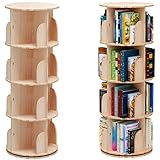 GANTIS Drehbares Bücherregal, Standregal, 360 Grad, Lagerregal für Kinder...