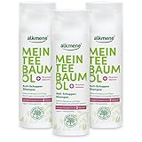 alkmene Mein Teebaumöl Anti Schuppen Shampoo 3x 200 ml weniger Schuppen in...