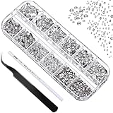 1440pcs 6 Größen Kristall Strasssteine nageldesign Kristallrhinestones,...