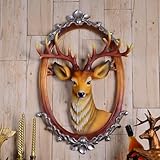 Hirschkopf-Wandhalterung, Dekoration, künstlicher Taxidermie, Tierkopf...