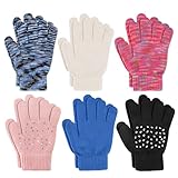 TAGVO 6 Paar Winter Magische Handschuhe, Kinder Dehnbare Warme Magische...