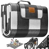 KESSER® Picknickdecke campingdecke XXL 200 x 200 cm - wärmeisoliert mit...