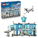 LEGO City Flughafen mit Flugzeug - Spielzeug Miniatur Modellbau mit...