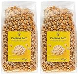 Popcorn Mais (500g, 2er Pack) Popcorn Large-Pack (2 x 500g) | GMO Frei