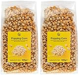 Popcorn Mais (500g, 2er Pack) Popcorn Large-Pack (2 x 500g) | GMO Frei