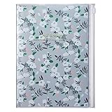 MARK'S 2022/2023 Taschenkalender A5 vertikal, Flower Pattern, Gray: Von...