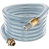 Poppstar Saugschlauch 1 Zoll 7m (ID 25mm, AD 33mm, 4mm Wandstärke), inkl....