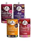 Koafruits Bio Smoothie Bowl To Go, Vegan, 4 Sorten, Acai, Erdbeere, Wild...