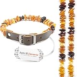 Bernstein Halsband für hund & katze gegen Zecken, Natürliches...