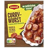 MAGGI Fix für Currywurst, Würzmischung, mit natürlichen Zutaten*, für 2...