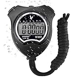 Digital Sport Stoppuhr Timer, Handheld Chronograph Digital Uhren Stoppuhr...