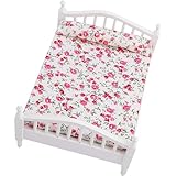 Puppenhausbett 6, 2 x 4, 7 x 3, 4 Zoll Lustiges realistisches Puppenbett...