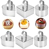 JINYUNMIN Tortenring Kleine Mousse Ringe Dessertringe Backring Edelstahl...