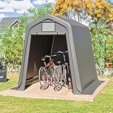 Aufbewahrungsschuppen 245×183×217 cm – Wasserdichtes Gerätehaus aus...