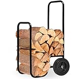 Gardebruk Kaminholzwagen Groß 105x56x45cm 80 kg Stahl Brennholzkarre...