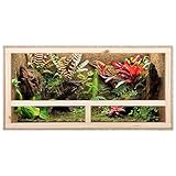 ECOZONE Holz Terrarium mit Seitenbelüftung 100x60x50 cm - Holzterrarium...