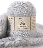 TEHETE 100% Kaschmir Garn zum Stricken, Häkelgarn 250 Metern...