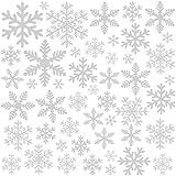 156 Weihnachten Fensterbilder, Schneeflocken Fensterdeko für...
