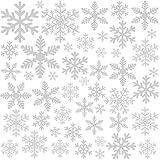 156 Weihnachten Fensterbilder, Schneeflocken Fensterdeko für...