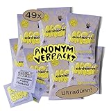 einhorn ultra dünne Kondome I Jahresvorrat Magic im Geheimpaket I 49...