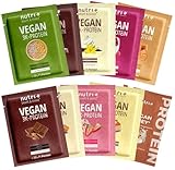 Nutri + Protein Proben Set (10x 30 g) - Vegan Proteinpulver Mix Probier Set...