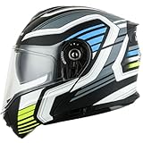 Motorradhelm Integralhelm Klapphelm DOTECE Zertifiziert Modularer Helm Mit...