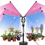 Pflanzenlampe LED Vollspektrum mit Ständer, 6 Köpfe 120 LEDs...