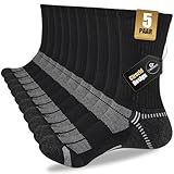 Cirorld Socken Herren 43-46 37-42, Atmungsaktive Wandersocken, Gepolstert...