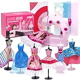 Caydo Mini-Nähmaschine für Kinder, 48 Stücke Fashion Design Basteln...