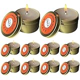 Survival-Kerzen – Notfallkerzen-Set, unparfümierte Notfallkerzen für...