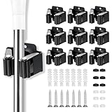 YOCOLE 9 Stück Gerätehalter Set, Besenhalterung Wand Gartengerätehalter...