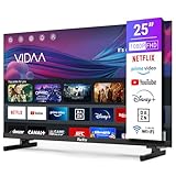 TuTu Smart TV 25 Zoll (64 cm) Full HD VIDAA Fernseher mit WLAN Triple Tuner...