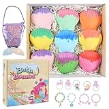 Ecofocet 9 Stück Badebomben für Kinder mit Überraschung, Badekugeln mit...