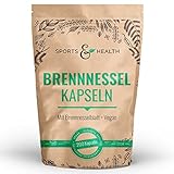 Brennnessel Kapseln - 200 Kapseln - Hochdosiert 900mg pro Tagesdosierung -...