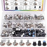 Taiss 100Stück Potentiometer Kit B1K B5K 10K 20K 50K 100K 250K 500K 1M Ohm...