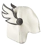 Saunahut - Modell Hermes - 100% Wollfilz - Saunamütze aus Filz für Damen...