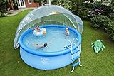 SunnyTent Poolzelt - ø 440/540 / 590/640 cm - Poolkuppel Rund - Warmes &...