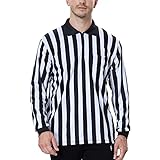 TopTie Herren Offizielles Schiedsrichter-Shirt langärmliges Umpire Trikot...