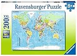 Ravensburger Kinderpuzzle - 12890 Die Welt - Puzzle-Weltkarte für Kinder...