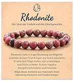 POWWA Heilsteine Edelstein Armband Damen, Wellness Entspannung Dankeschön...