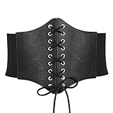 RHZXD Damen Korsett Gürtel, Elastischen Breiten Band Schnürkorsett,...