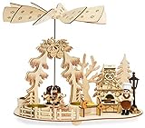 SIKORA P35 2-in-1 Holz Teelicht Weihnachtspyramide Deko Pyramide...