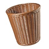 Cabilock 1 Stück Rattan-Mülleimer Holzpflanzer Retro-Mülleimer...