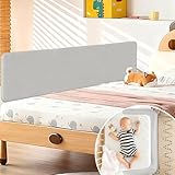 Jayseuw Klappbares Bettgitter 180 cm x 2 – Rausfallschutz für Kinder ab...
