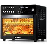 LLIVEKIT Heißluftfritteuse Minibackofen 26L, 1700W Airfryer XXL mit 12...