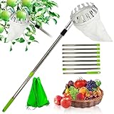 PASLFC 3.4m Obstpflücker mit Teleskopstiel Apfelpflücker Obstpflücker...