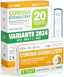 Adeste – NEUE Variante 20 x 1er Corona Schnelltest für Zuhause COVID 19...