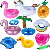 Aufblasbare Getränkehalter, Fyvadio 10 Stück Getränkehalter Pool...