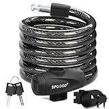 SPGOOD Fahrradschloss 120cm/12mm,Sicherheitsstufe Sehr Hoch Fahrrad...